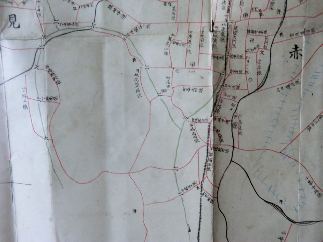 近江彦根藩領出流原村古地図●大正３年　認定村道路全図　封筒付　下野国安蘇郡赤見村　現在の栃木県佐野市　230904　古文書_画像5