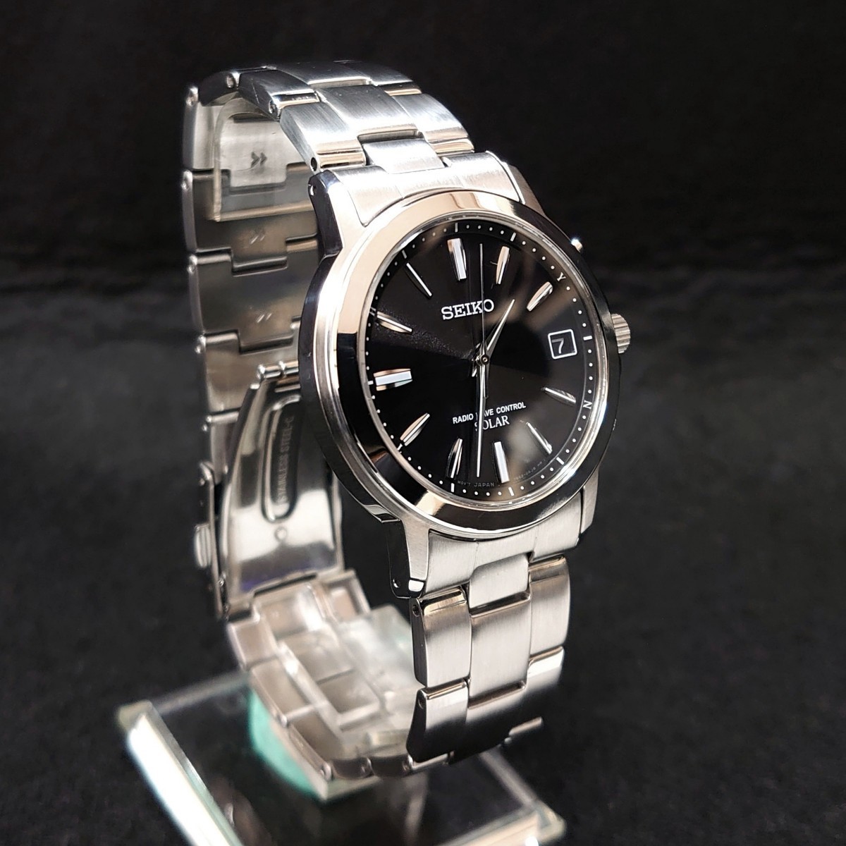超 SEIKO セイコー スピリット 黒文字盤 メンズ 腕時計 SBTM169 7B52