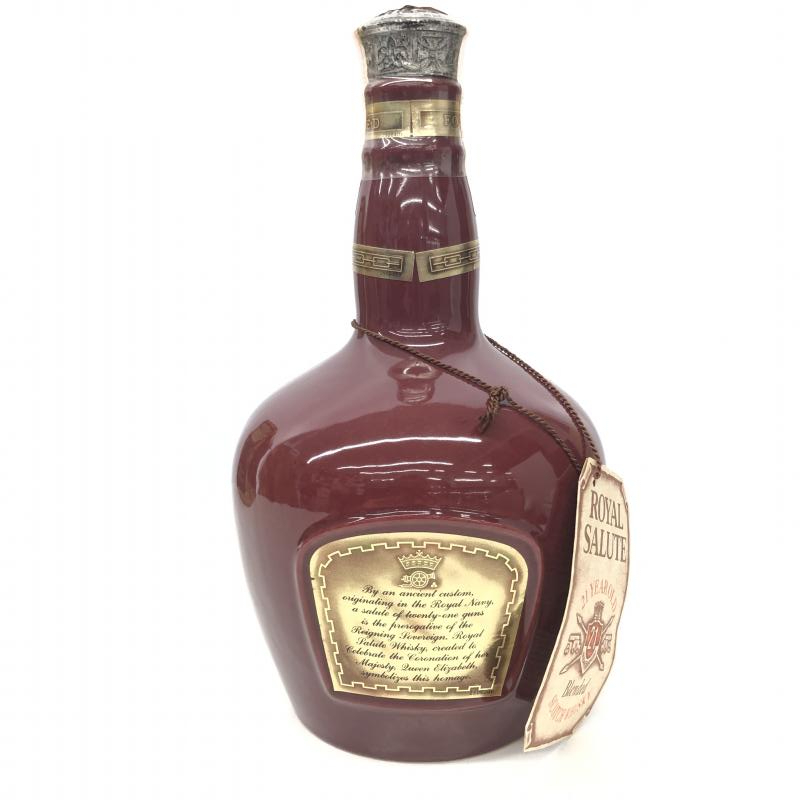 【中古】【未開栓】CHIVAS REGAL　シーバスリーガル ロイヤルサルート 21年 赤 陶器　700ml 40%　スコッチウイスキー[240010350911]_画像4