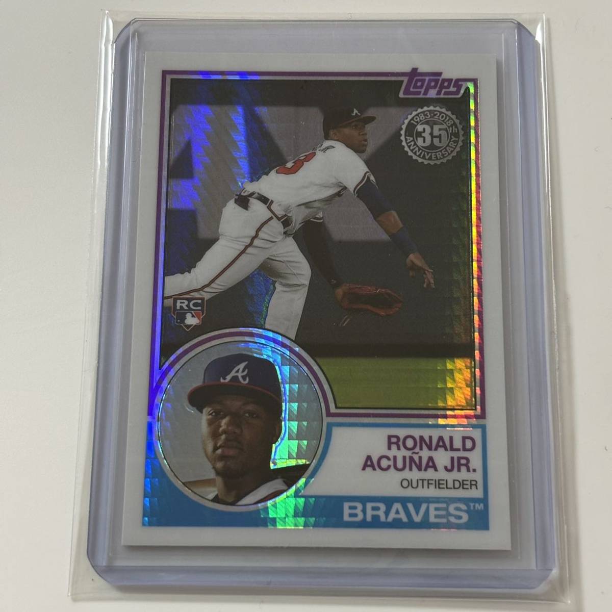 RC！[Ronald Acuna Jr.] 1983 Chrome Promo(101)[2018 Topps MLB Silver Pack Series3(Update)](Atlanta Braves(ATL))_画像1