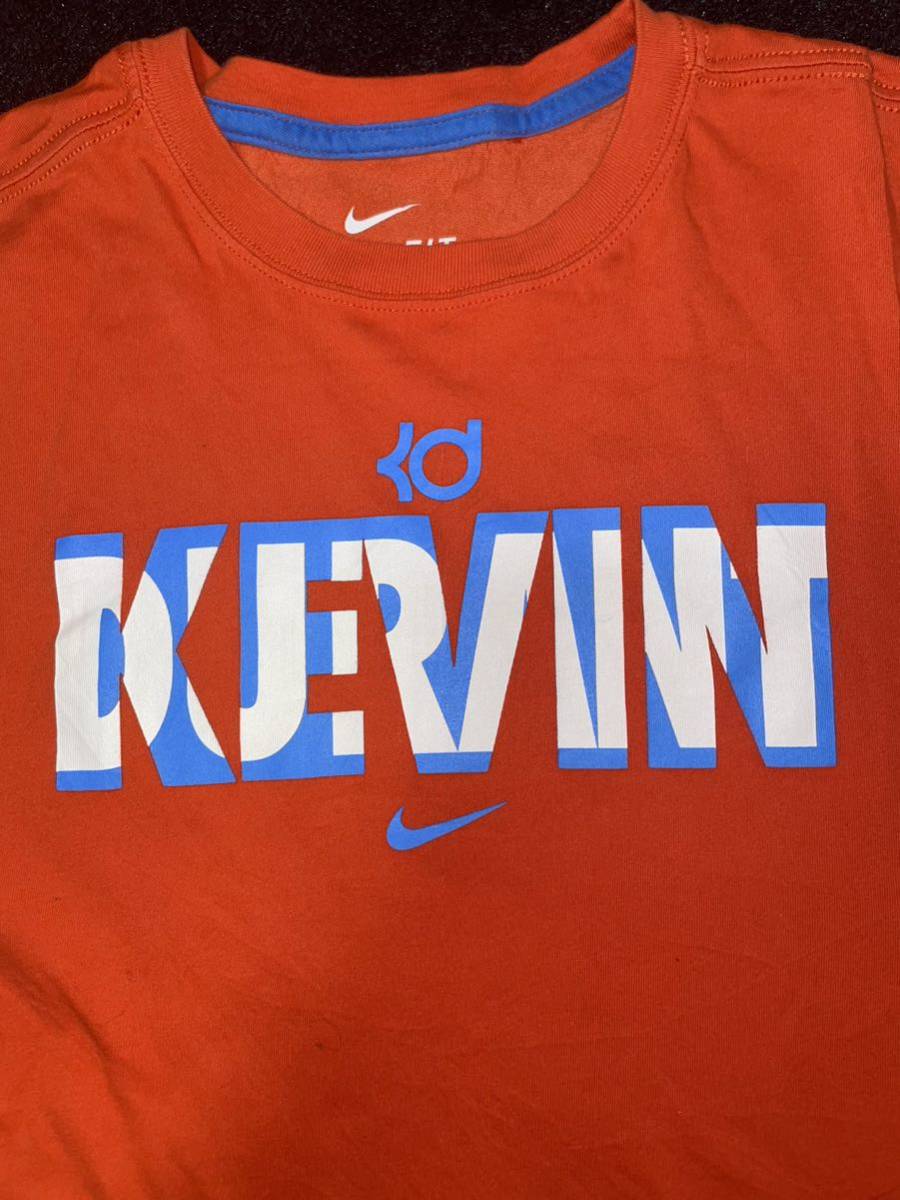 即決 送料無料 NBA ケビン デュラント Tシャツ ナイキ製 XLサイズ オレンジ 半袖