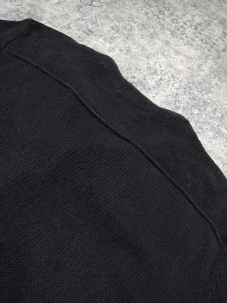 gai Gin meidolinen× cotton cardigan * men's S size ( absolute size M degree )/ black / black / knitted / Hollywood Ranch Market /GAIJIN MADE