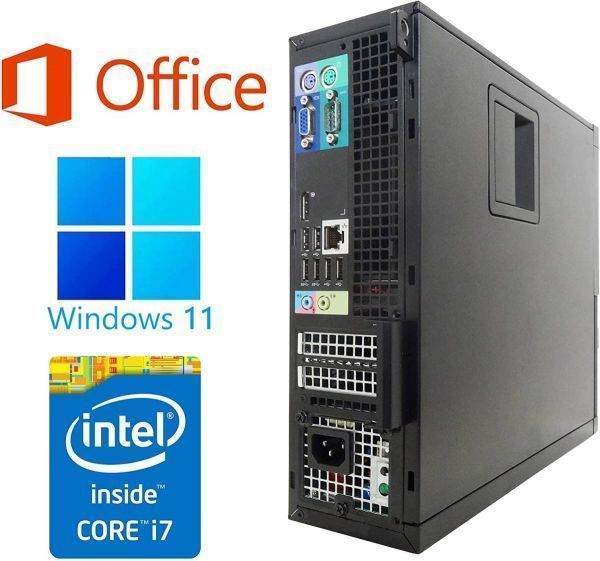 【サポート付き】DELL 7020 Windows11 Core i7 大容量メモリー:16GB 大容量SSD:1TB Office2019 & ロジクールK380BK ワイヤレスキーボード_画像2