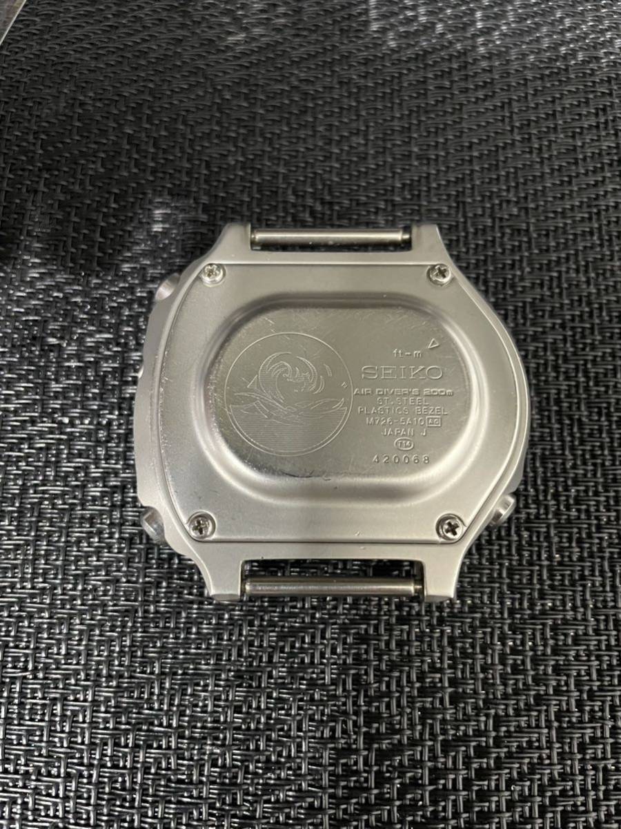 SEIKO セイコー SCUBA MASTER スキューバマスター M726-5A10 ダイバー デジタル 腕時計/クォーツ ジャンク_画像6