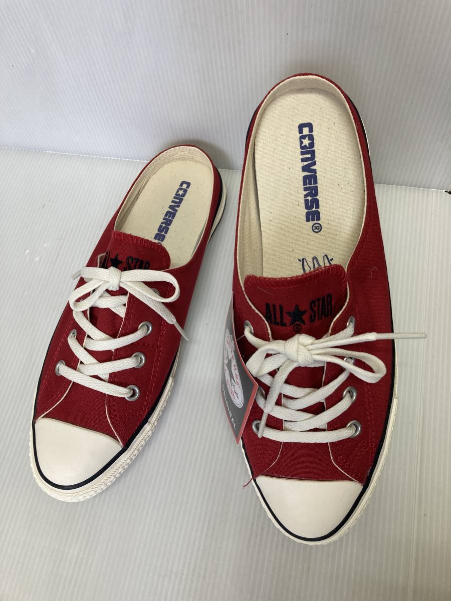 ●新品●コンバース　ALL　STAR　S　MULE　SLIP　OX　5CL399　RED　24.5㎝　かかとがないミュールタイプ　すっと履けて便利_画像2