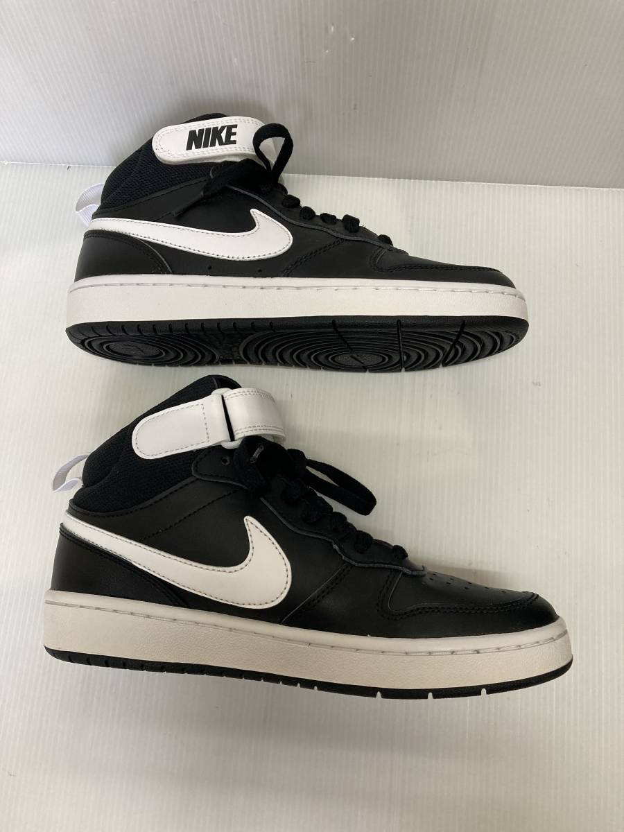 *. сделка! Nike пальто балка low MID 2 GS CD7782-010 23.5. черный / белый стильный детский MID cut для спортивные туфли 