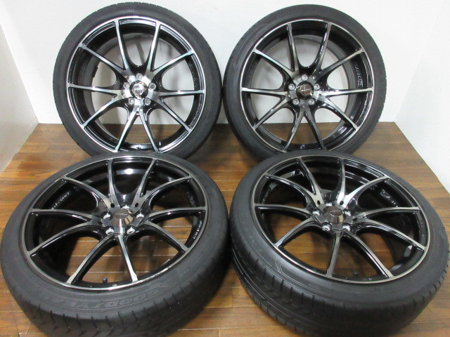 【送料無料・税込み】WEDS SPORT SA-10R 18in7.5J+45 5穴PCD100 GY イーグルLS EXE 215/40R18 プリウス 86 BRZ 他_画像1