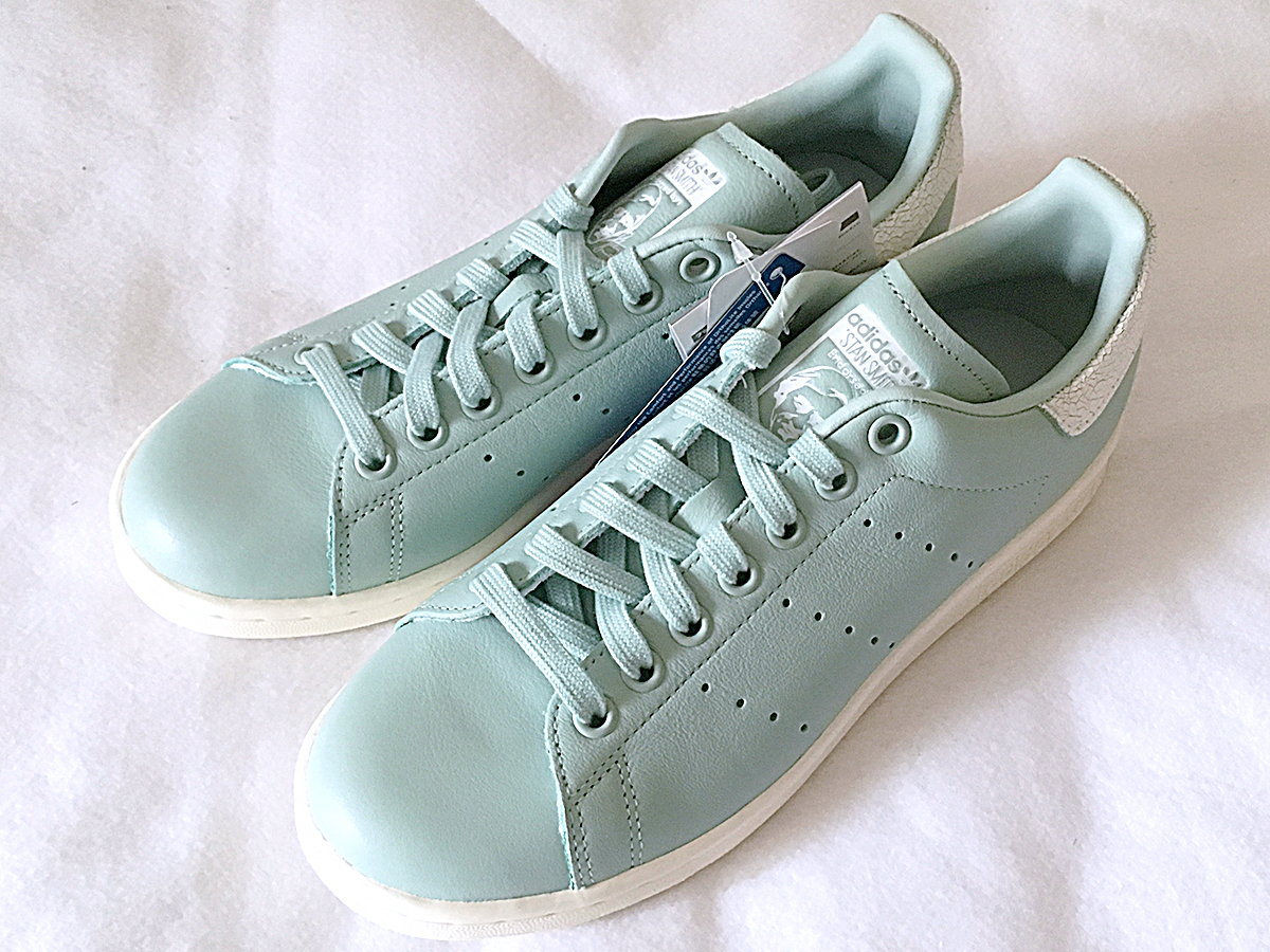 new goods Stansmith W ash green leather 23.5 STAN SMITH CQ2820 adidas green sneakers emerald standard white : Real Yahoo auction salling