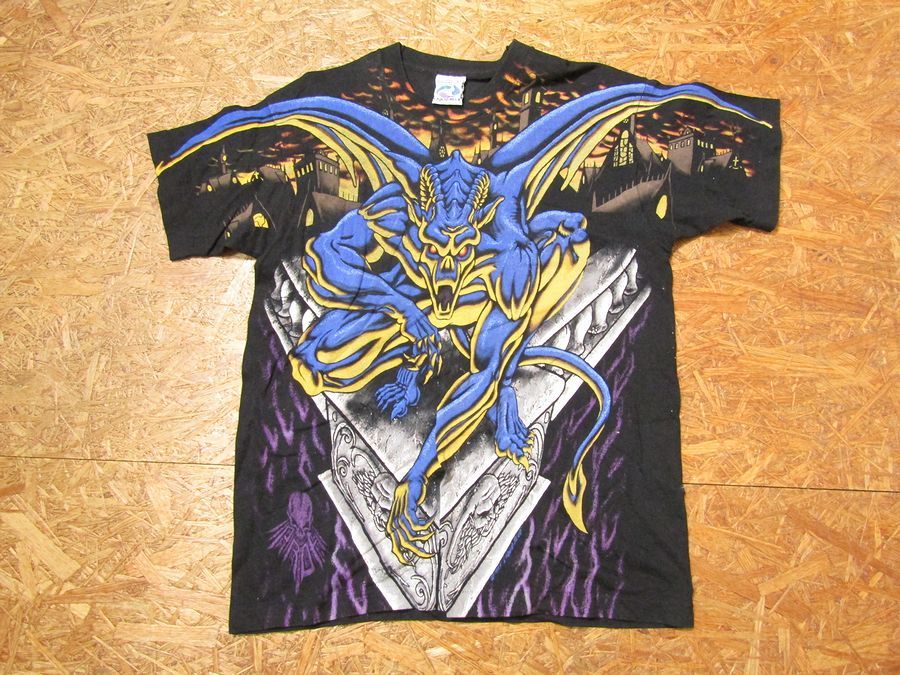 在庫処分大特価!!】 90'S リキッドブルー BLUE サイズL Tシャツ