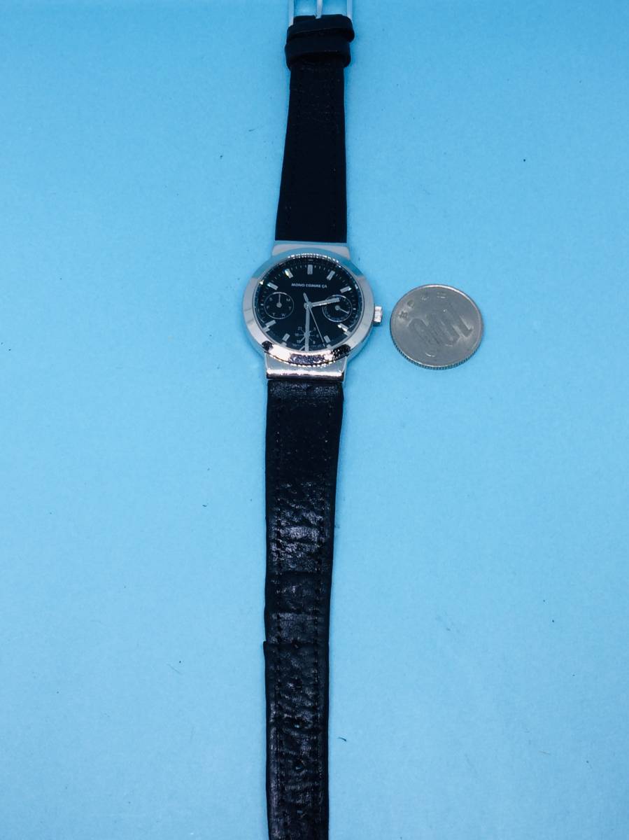 (Y27)粋な(*'▽')モノコムサ・トリプルカウンター（電池交換済み）シルバーユニセックス腕時計USED（送料全国一律185円）素敵な時計です。の画像9