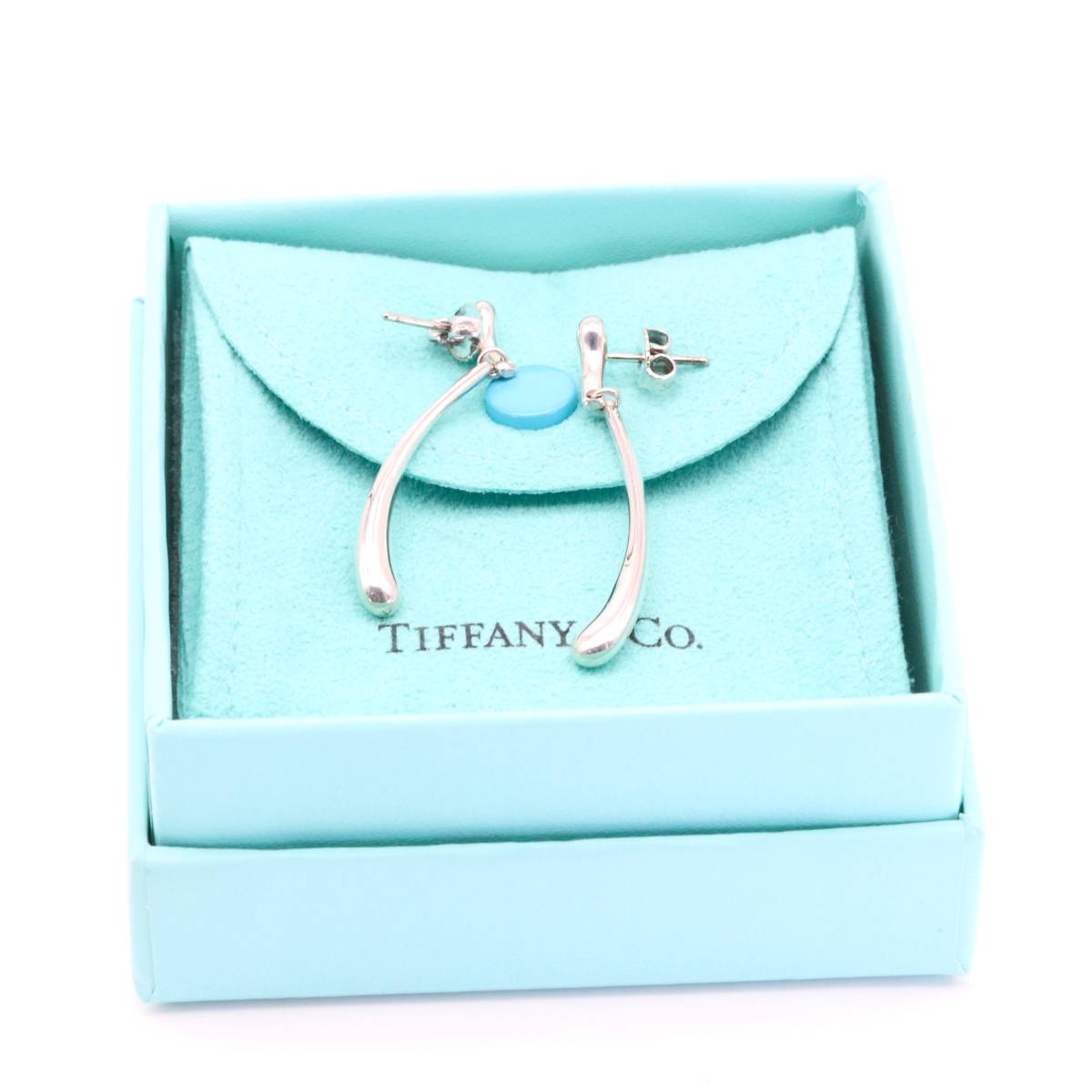 希少 美品 ティファニー ダブル ティアドロップ ピアス シルバー925 Tiffany & Co._画像2