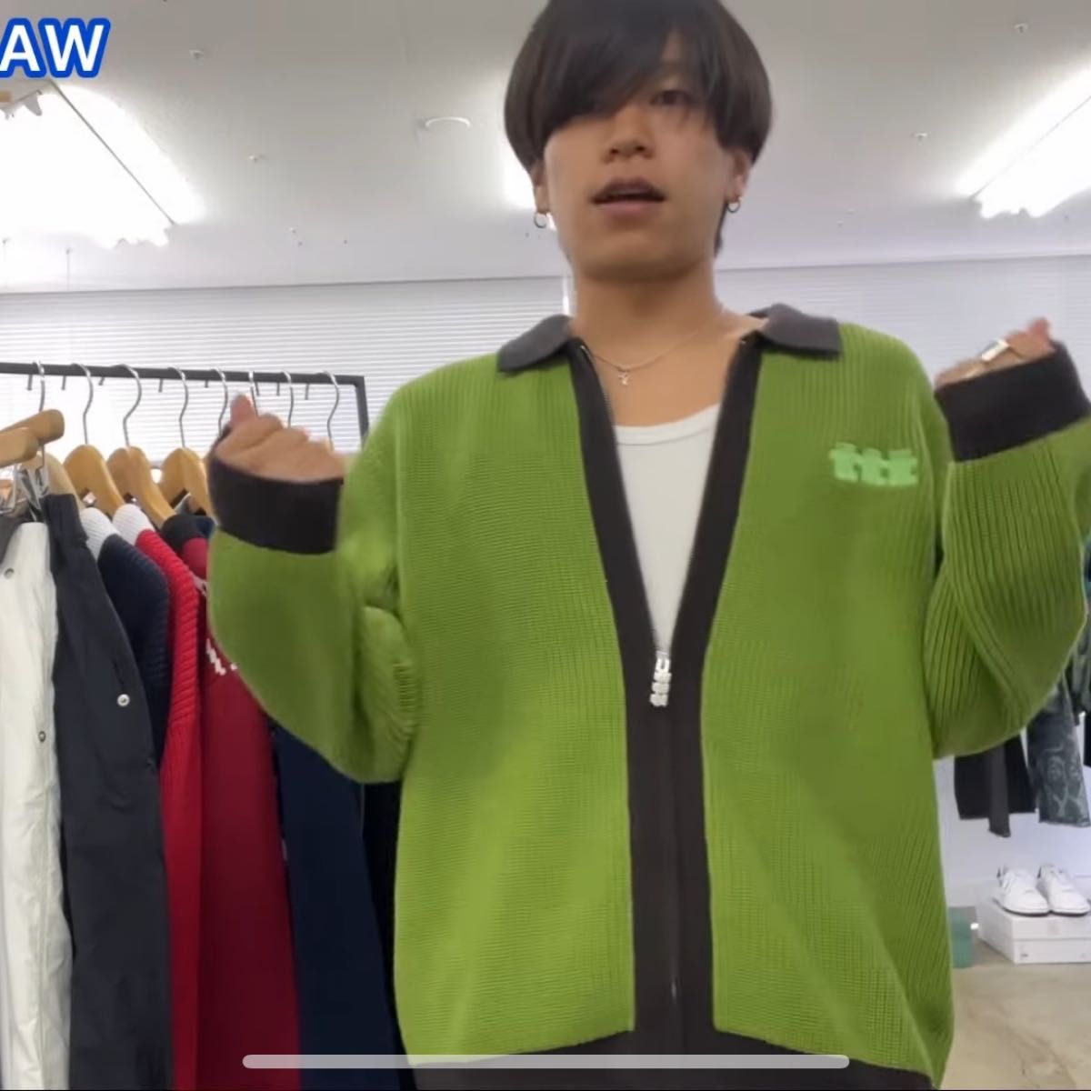 ttt_msw New standard zipup cardigan ブラック-