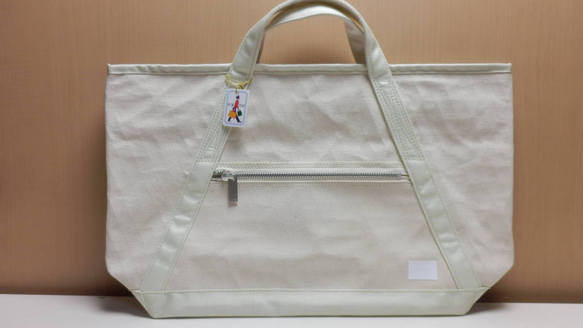 新品未使用　ポーター PORTER 吉田カバン HOOVER /フーバー 2WAYトートバッグ 186-04087 TOTE BAG (L) ナチュラル_画像1