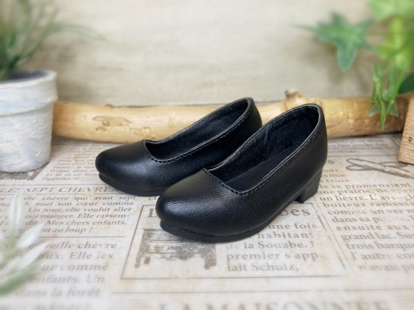 ●パンプス*ブラック*DD*DDdy/SD(女の子)共通サイズ(ドール靴の内寸：縦 約7.5cm、横 約3.0cm)●_画像2