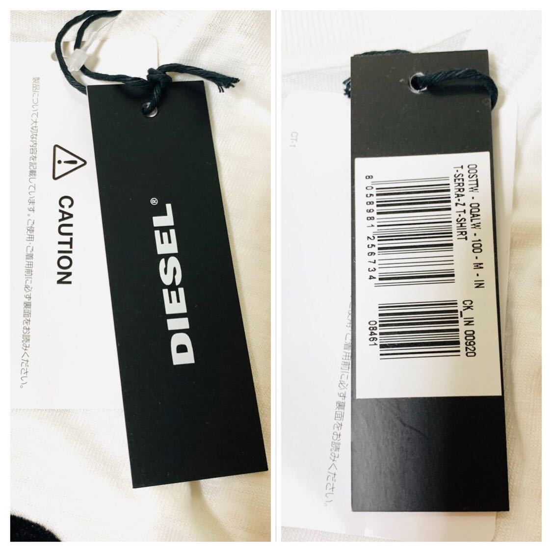  new goods tag attaching DIESEL diesel T-SERRA-Z T-shirt M