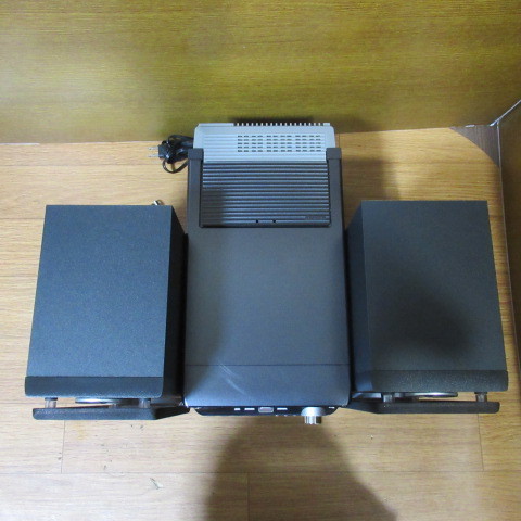 *Victor UX-W500 CD* double MD* cassette * mini component ( black ) remote control attaching *
