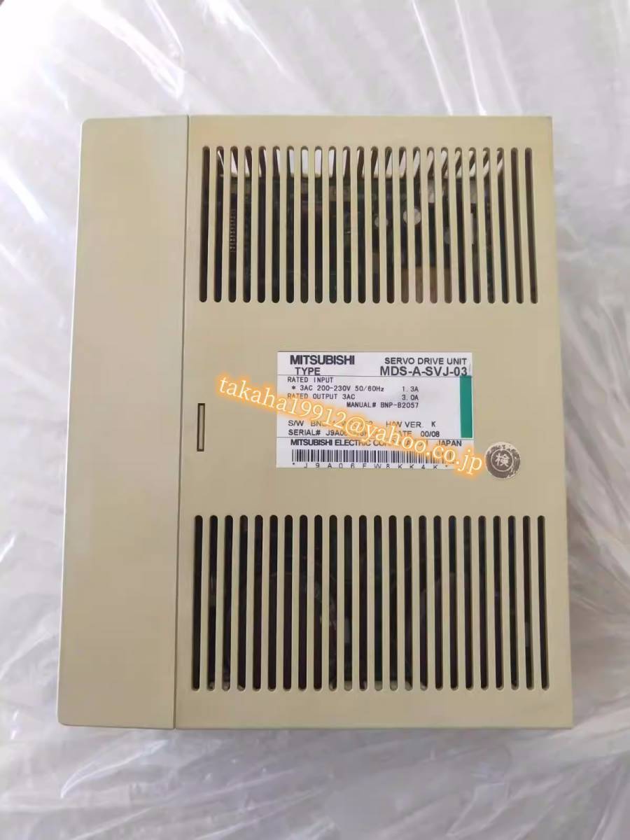 MITSUBISHI/三菱 MDS-A-SVJ-10サーボアンプ ６ヶ月保証 - 工具、DIY用品