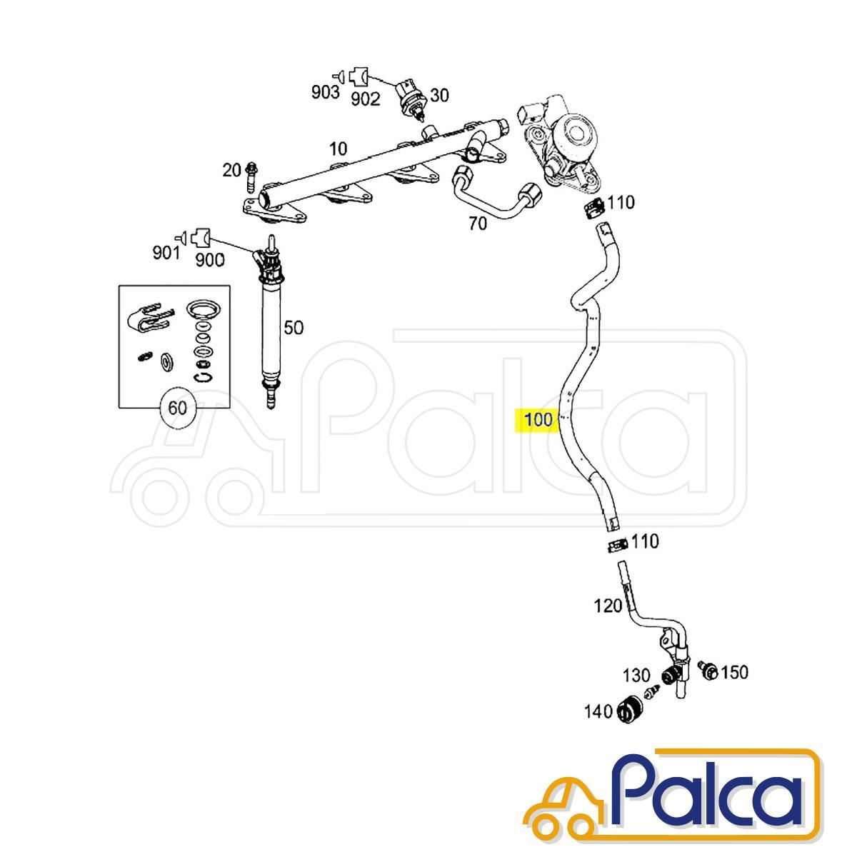 ベンツ ハイプレッシャー/高圧 フューエルホース/フィードライン | Cクラス W205/S205/C205/A205 |Eクラス W212/S212/W213/S213/C238|純正の画像5