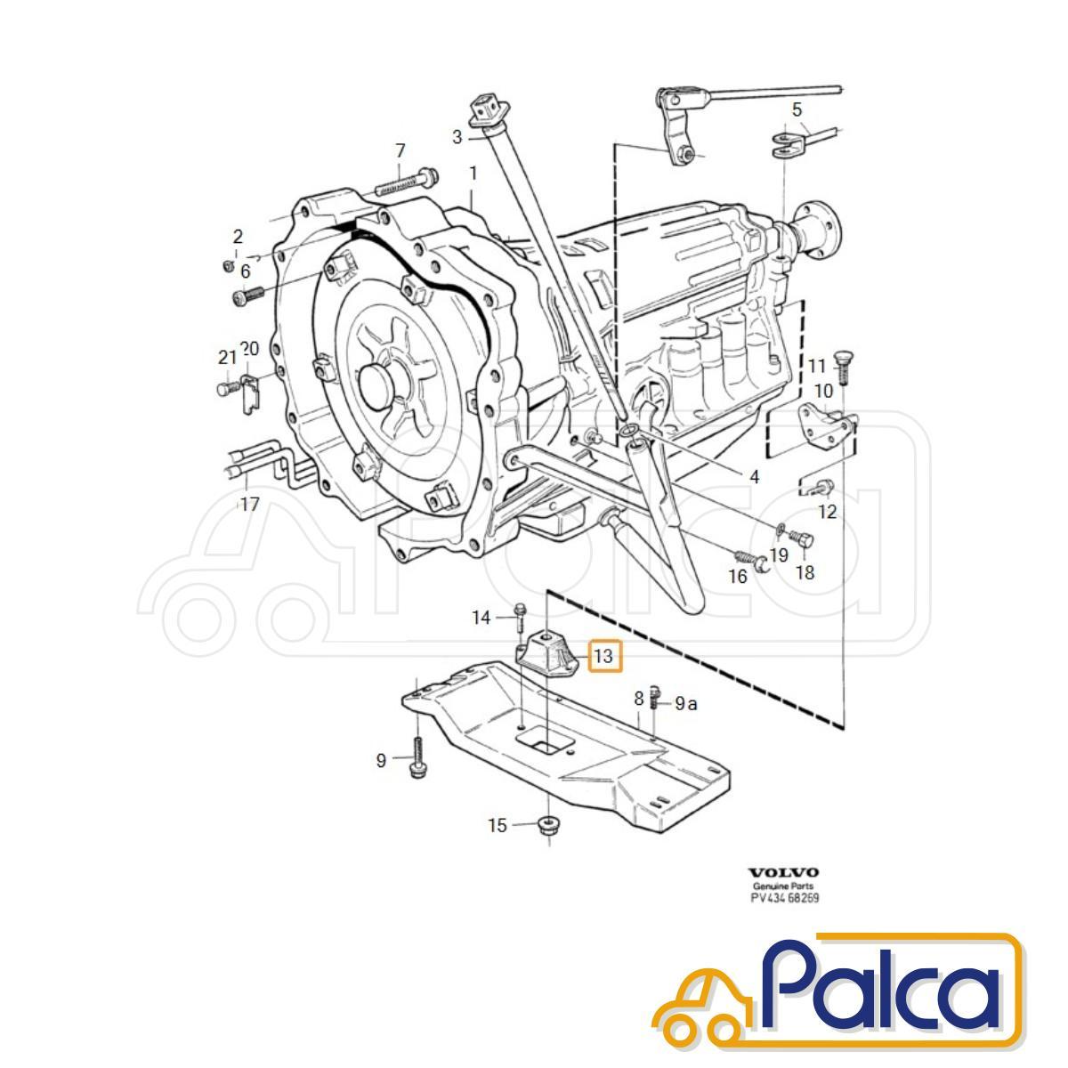 ボルボ ミッションマウント/Transmission mount 960 S90 V90 | VAICO製 9434223_画像5