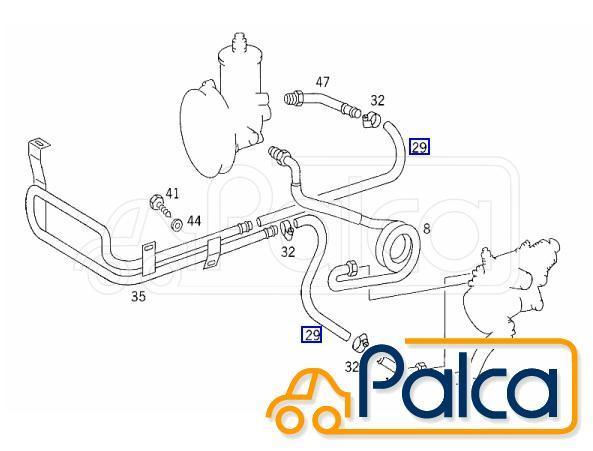  Mercedes Benz power steering hose 1M W201 W202,S202 W124,S124,A124,C124 C208,A208 R129 901,902,903,904,905,906 MEYLE made 