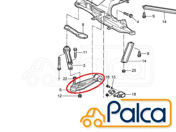  Porsche передняя распорка левый правый общий | 911/997 | Boxster /987 | Cayman /987 | MEYLE производства | 99734105304