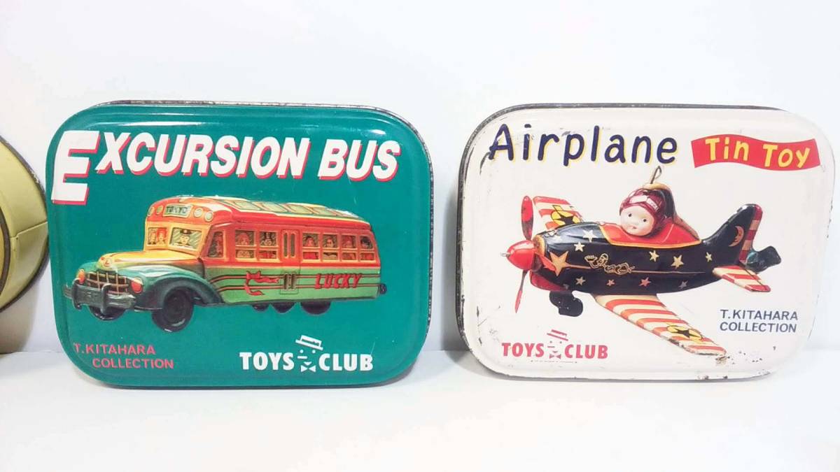 TOYS CLUB Tin Can Accessory Case /TOYS CLUB　ブリキ缶・空き缶・小物入れ　まとめて3缶セット　プライズ景品・非売品(not for sale)_画像3