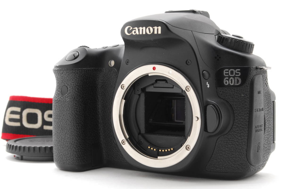 1円～ 【S数少なめ9726回】Canon EOS 60D ボディ 動作も写りもOK 概ねキレイです。ボディキャップ、バッテリー、充電器、ストラップ付き_画像2