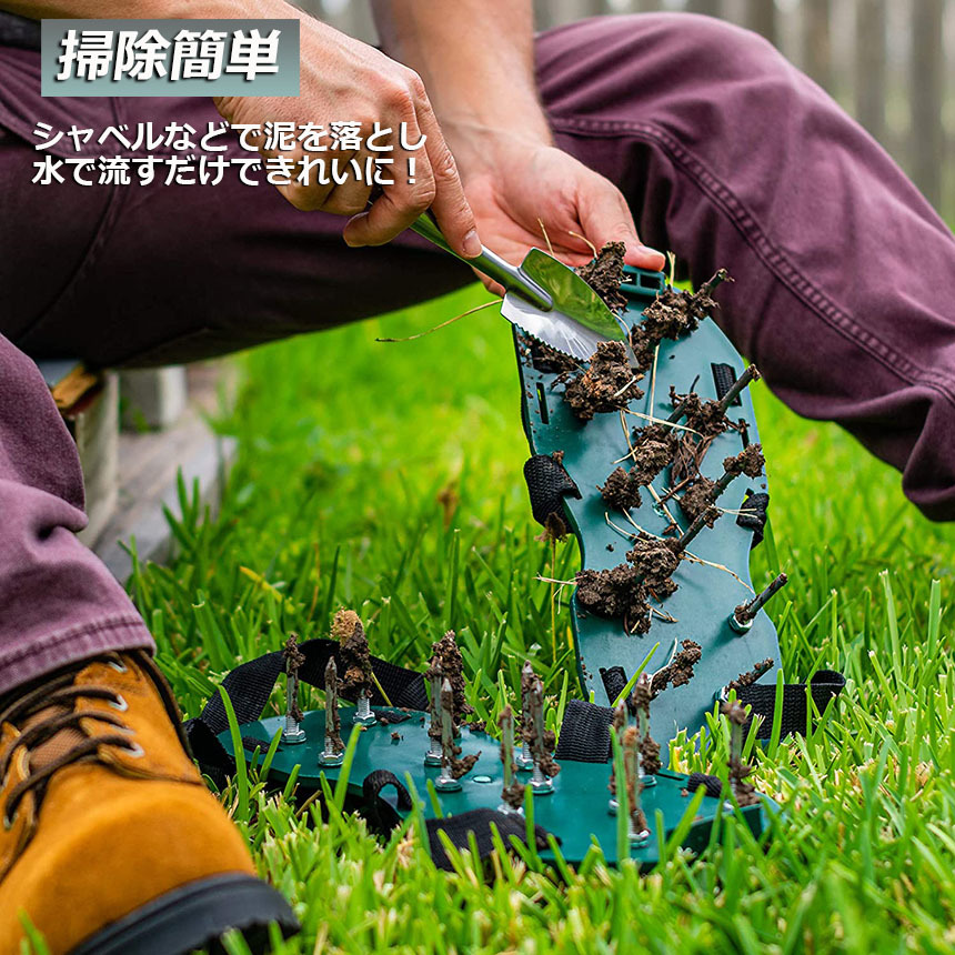  garden spike lawn grass raw aeration drilling lawn grass punch lawn grass raw drilling garden spike shoes installation easiness farm work shoes 1 pair gardening 