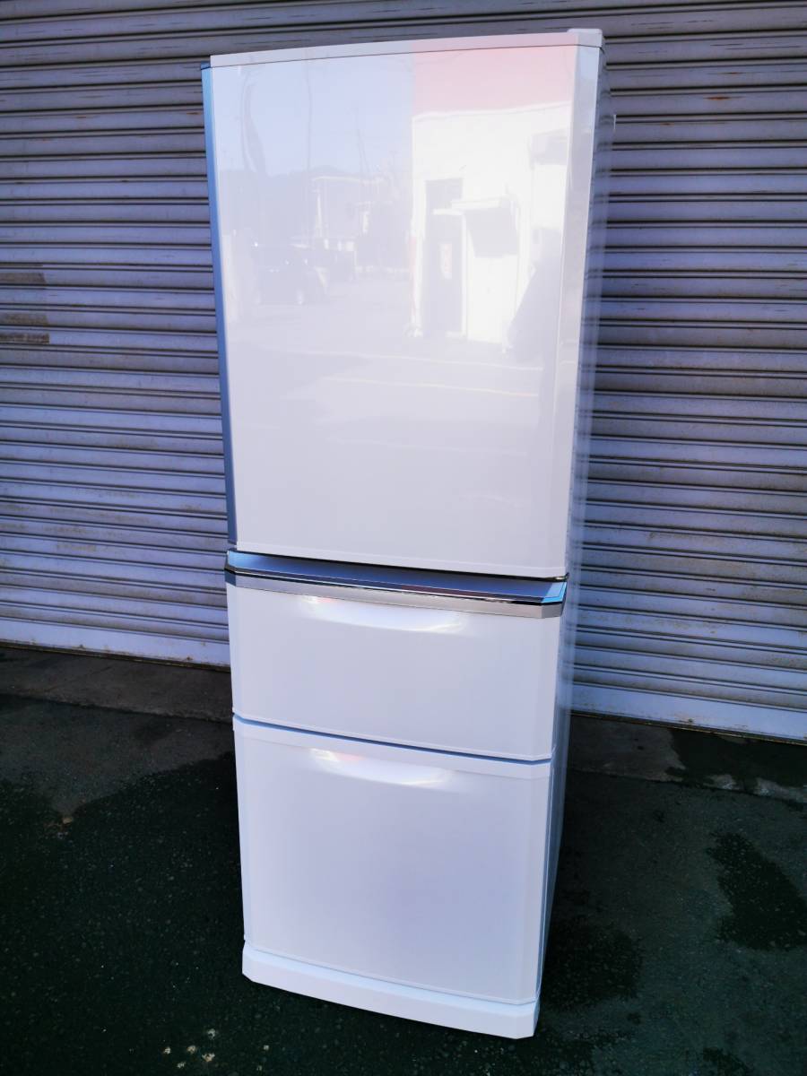 三菱 MR-C34E-W 3ドア冷蔵庫　パールホワイト　☆2020年式☆