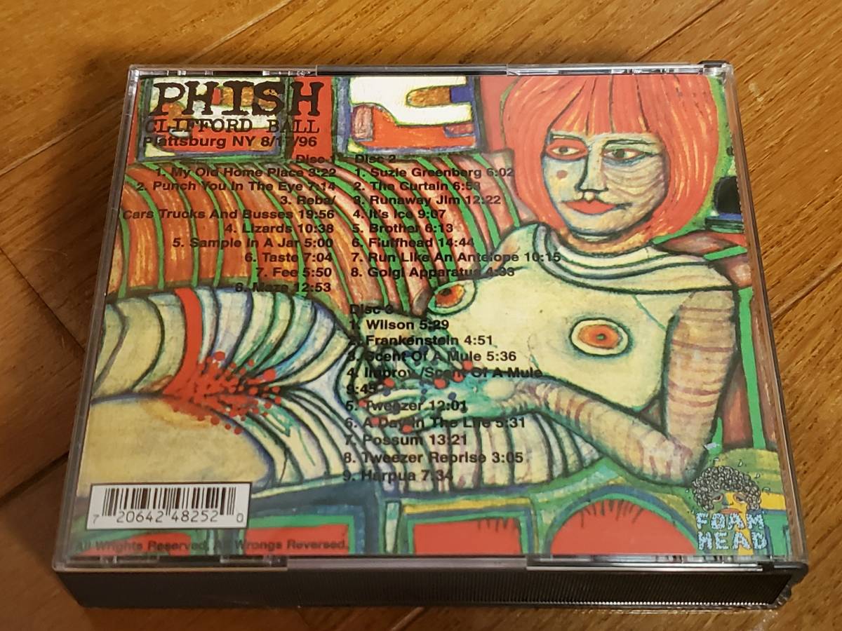 (3CD) Phish●フィッシュ / The Clifford Ball 1996 FOAM HEAD_画像2