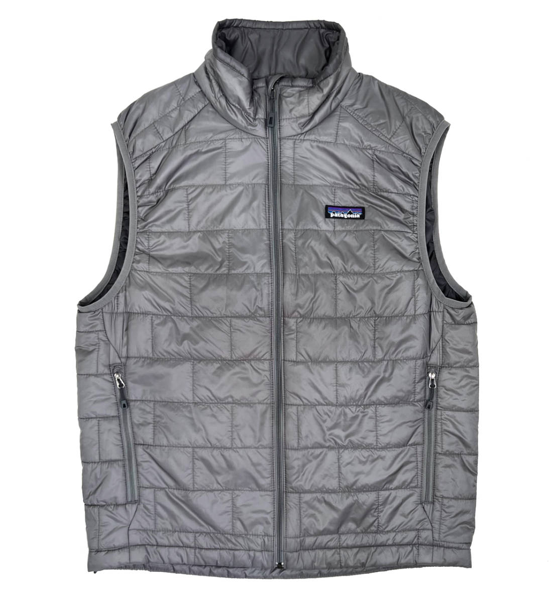 2012 PATAGONIA NANO PUFF VEST PRIMALOFT S Gray パタゴニア ナノパフベスト プリマロフト グレー_画像1