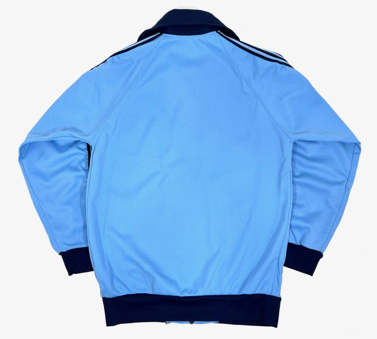 1970-80s UNKNOWN Track jacket M Blue×Navy ヴィンテージ トラックジャケット ジャージ フルジップ ブルー×ネイビー VINTAGE_画像2