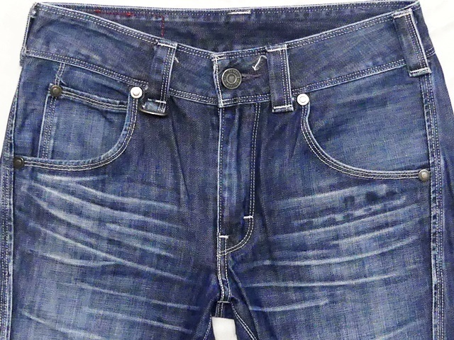  быстрое решение * Levi's *W28 инженер джинсы Levis мужской цельный разрезание обтягивающий тонкий распорка Denim задний Zip карман Rollei z