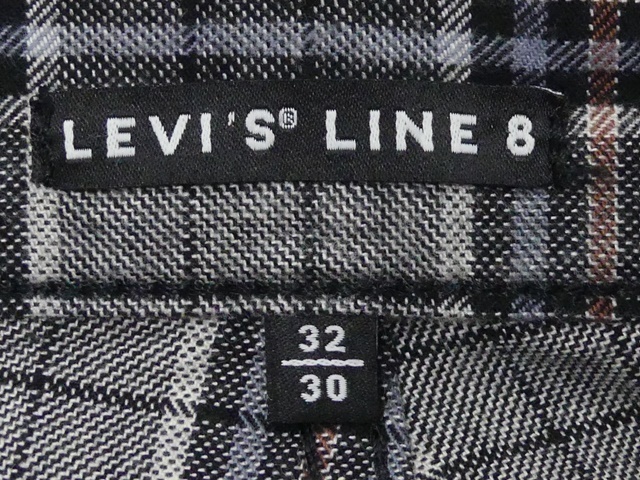 即決★リーバイス ライン8★W32 チェックパンツ Levis LINE8 メンズ スリム ジップフライ スキニー テーパード 検索:ジーンズ デニム_画像8