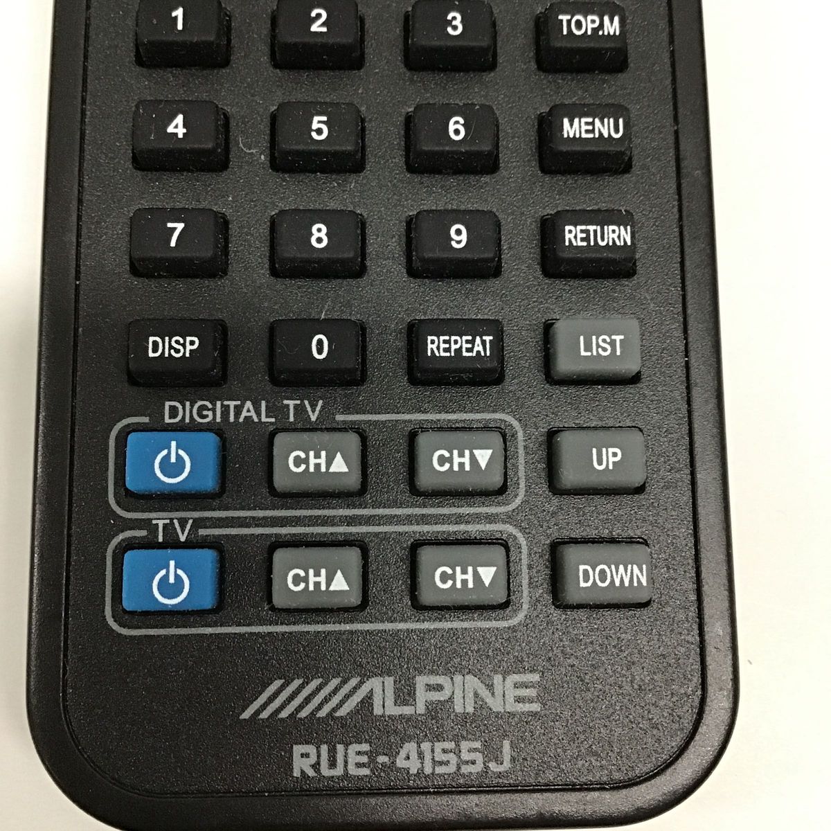 ALPINE   RUE-4155J  フリップダウンモニター用　操作リモコン　完動品　20230928-05
