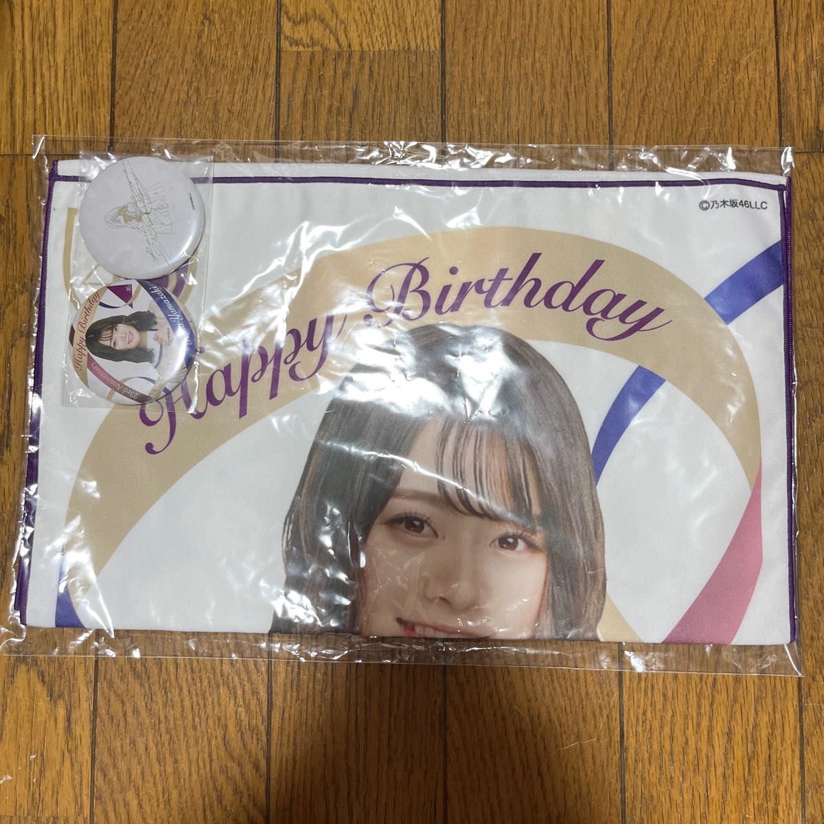 乃木坂46 山崎怜奈　生誕記念　フェイスタオル　缶バッチ