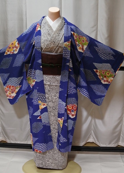 【当店一番人気】 新品 仕立て上がり 単衣 長羽織 ちりめん 正絹 国内手縫い縫製 しつけ糸付 コート、道中着 【当店一番人気】 新品 仕立て上がり 単衣 長羽織 ちりめん 正絹 国内手縫い縫製 しつけ糸付 コート、道中着