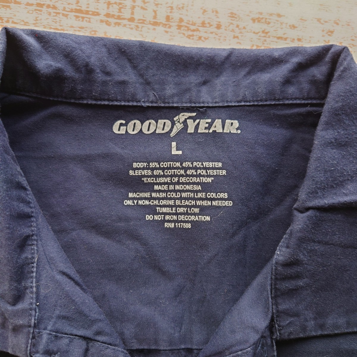 R3 ワーク シャツ 長袖 GOOD YEAR アメリカ 古着 L グッド R3 ワーク シャツ 長袖 GOOD YEAR アメリカ 古着 L グッド
