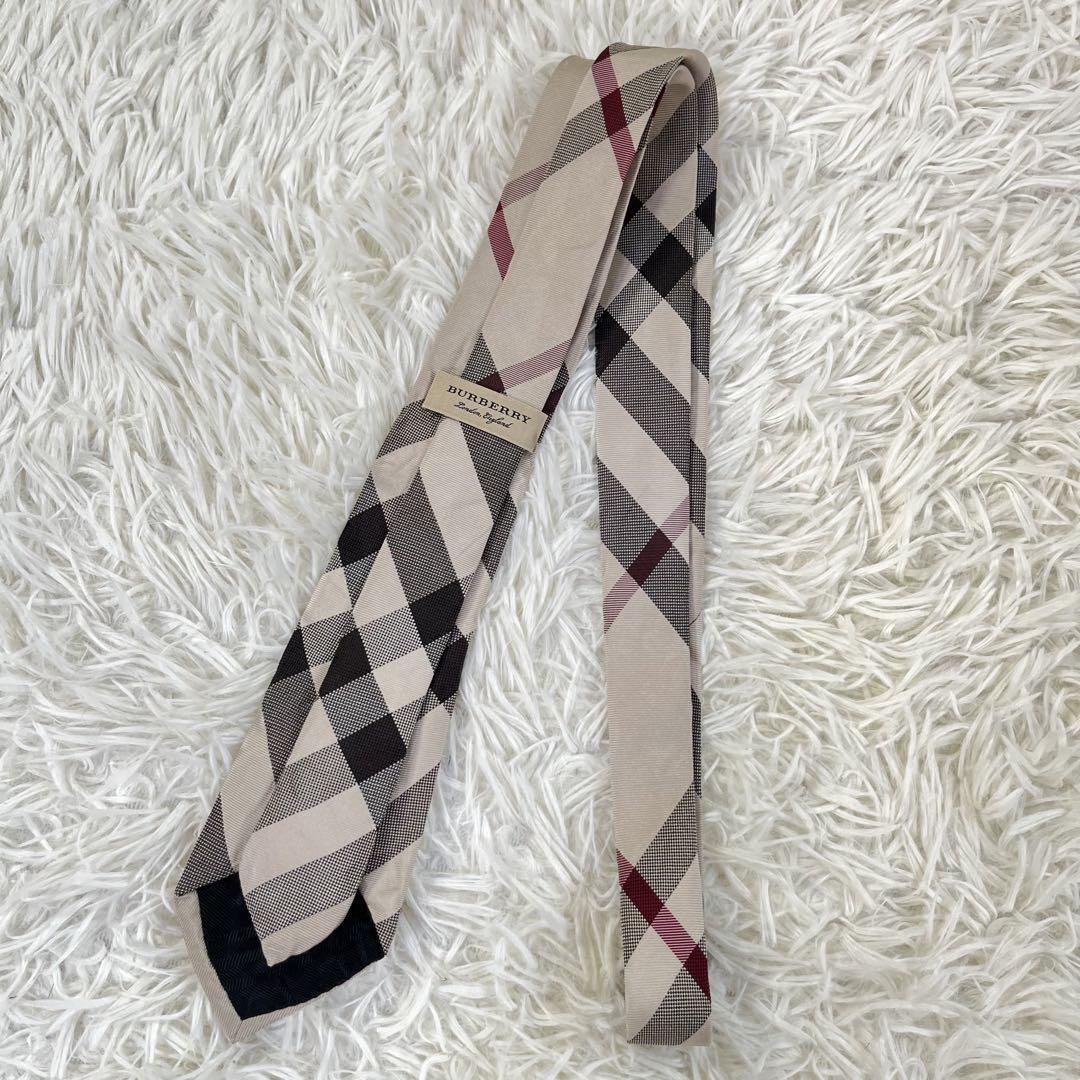 高品質 バーバリー/BURBERRY ネクタイ メガチェック柄 シルク100% 現行