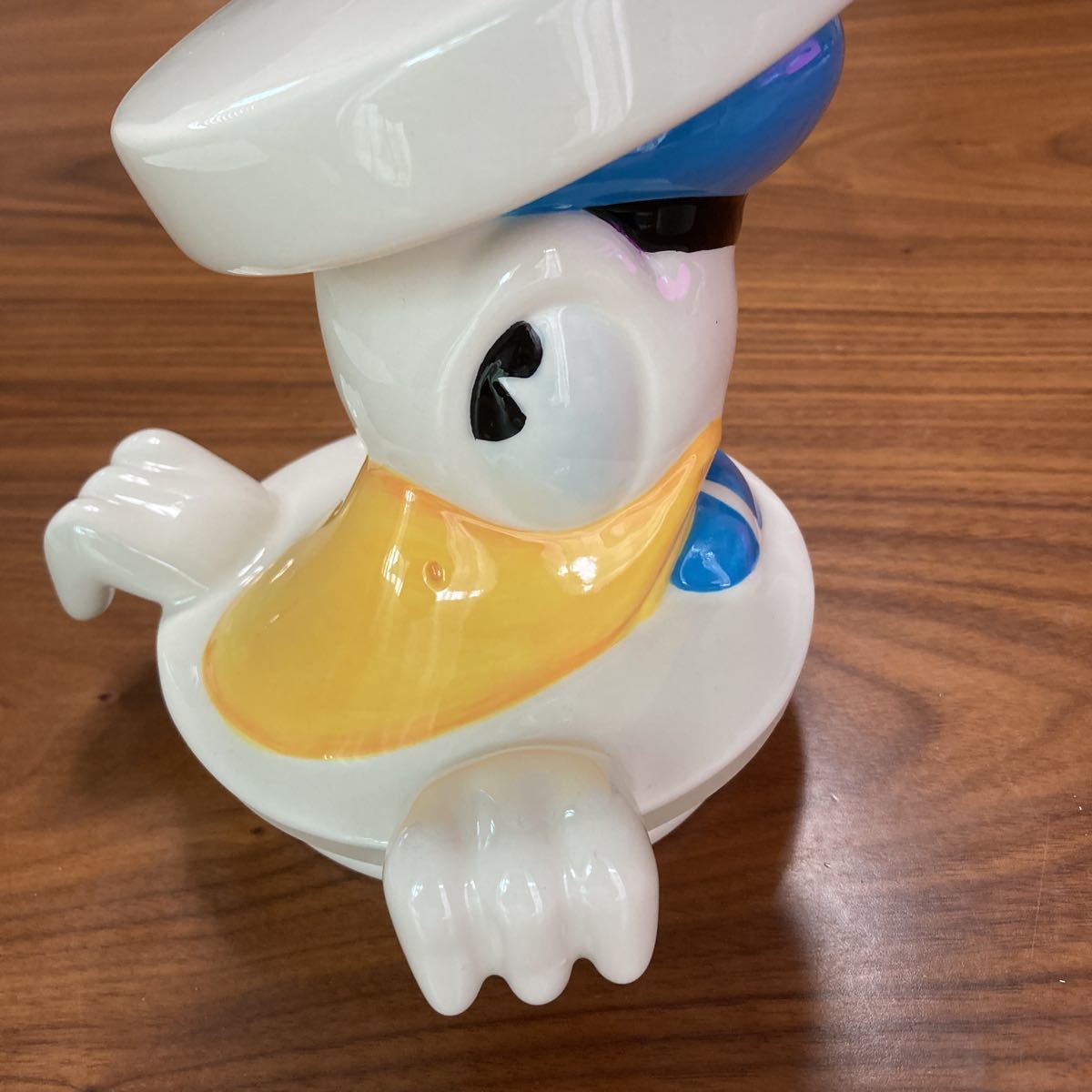  Disney used Donald Duck cookie ja- ceramics figure extra-large big size inserting thing ornament 