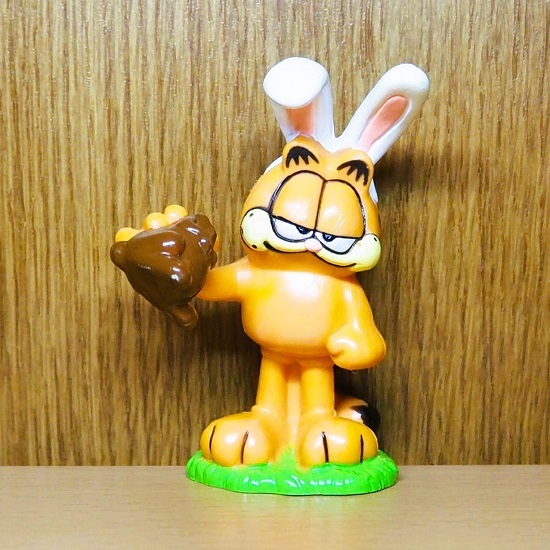 ガーフィールド　フィギュア　PVC　イースター　うさぎ　チョコ　Garfield 　アメトイ　アメリカ　キャラクター　ネコ_画像2