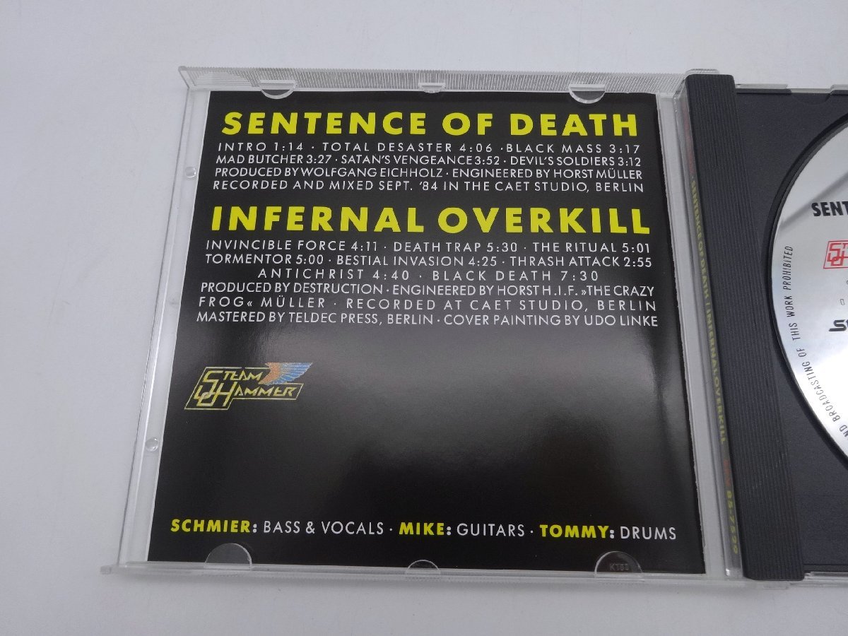 〒★Destruction Sentence Of Death / Infernal Overkill SPV 85-7529 USED CD_画像5