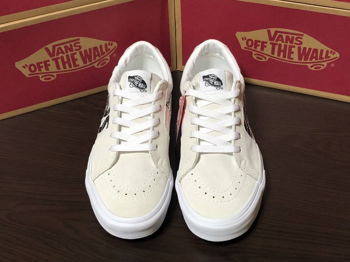 VANS ヴァンズ SK8-LOW スケートロー 25.0cm WHT/BLK_画像2