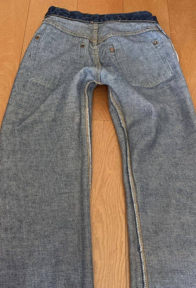 LEVIS 501ZXX 濃紺　リペア無し　47モデル期　オリジナルビンテージ 50sレザーパッチ 501xx 皮パッチBIGE USA製 Levi''s リーバイス501_画像9