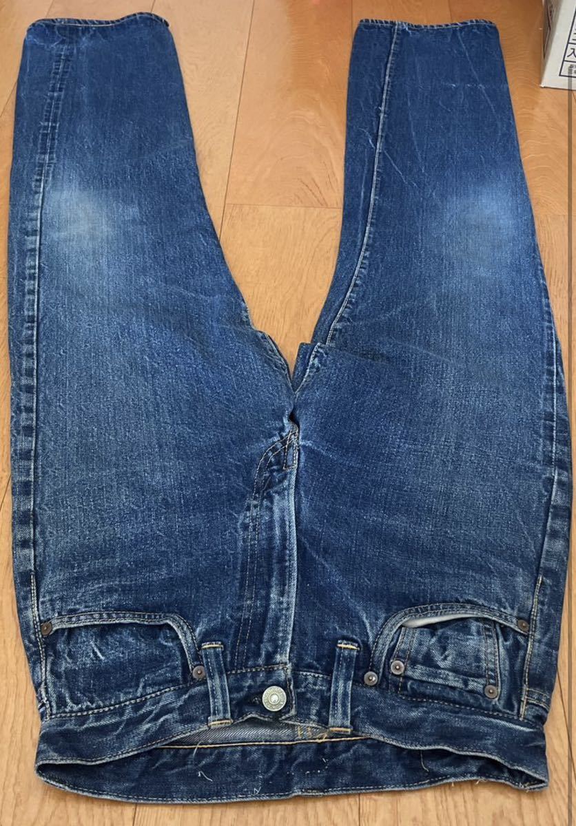 LEVIS 501ZXX 濃紺　リペア無し　47モデル期　オリジナルビンテージ 50sレザーパッチ 501xx 皮パッチBIGE USA製 Levi''s リーバイス501_画像6