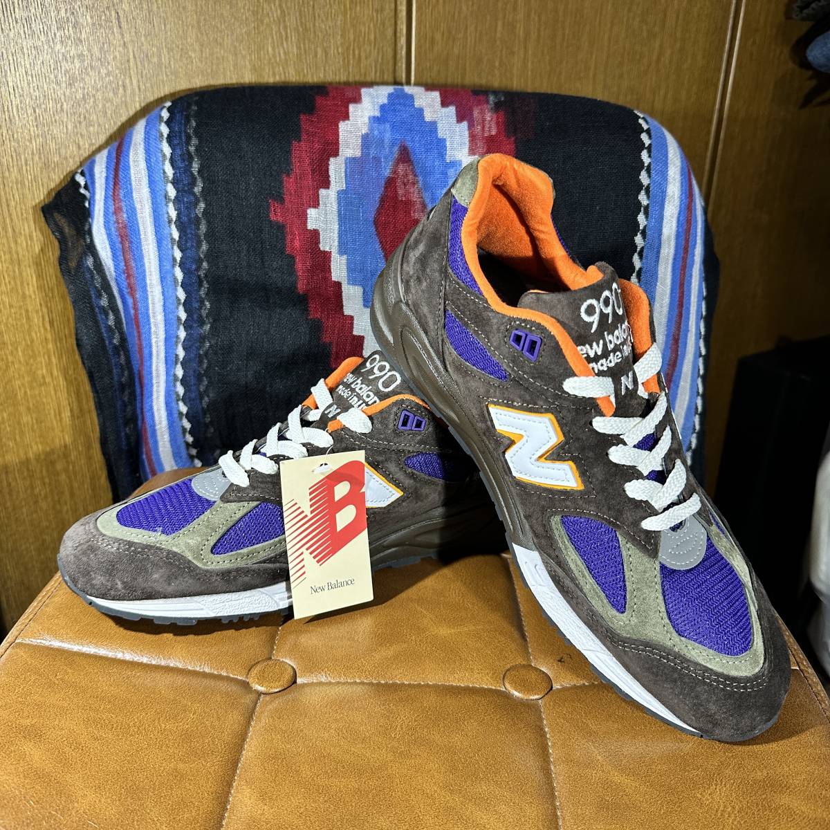 新品 未使用 new balance M990v2 BR2 made in USA 27 0cm US 9 0 / UK