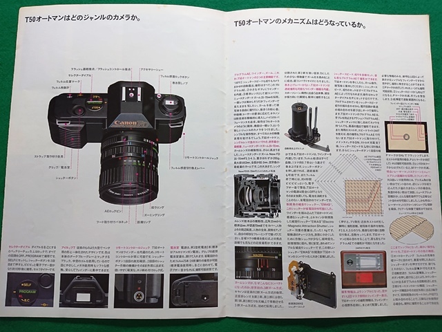シンプルで、ズームで、おもしろい。　キャノン Canon T50オートマン　カタログ　1983年3月_画像3