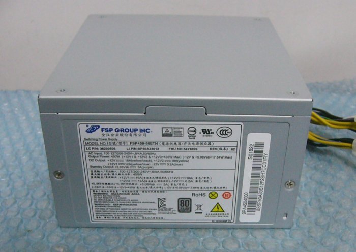 pr13 ThinkStation P410. power supply FSP450-50ETN 450W prompt decision 