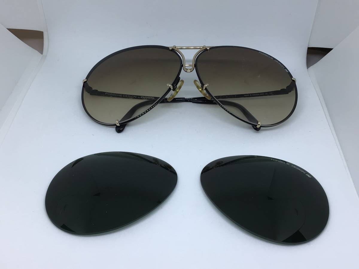  Vintage * Porsche Design /PORSCHE DESIGN × Carrera /CARRERA*5623 97 Teardrop sunglasses * metal frame * spare lens attaching 