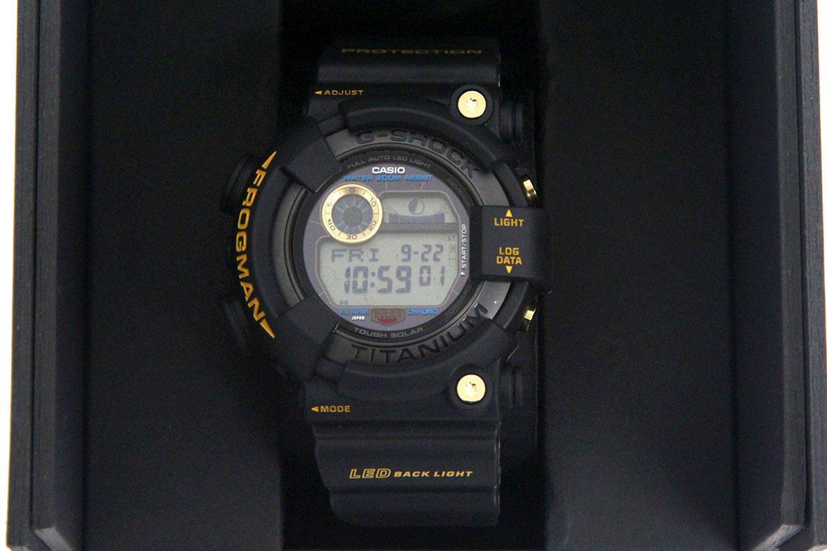 極美品｜カシオ G-SHOCK GW-8230B-9AJR マスターオブG FROGMAN 30周年記念モデル タフソーラー腕時計 χA5277-2G6